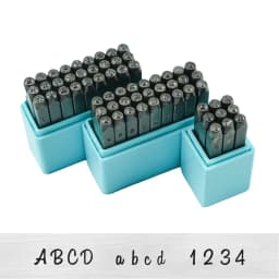 3mm Upper Case Jewelry Stamping Tools kit Punch Set with Letters Numbers Hand making Tool for Jewelry