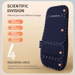 Jinkairui Back Massager Walk Up and Down Massage Cushion with Kneading Heat Neck Shoulder Full Body Massage Machine Spot Massage