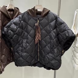 Schinteon Women's 90% White Duck Down Irregular Vest with Knitted Hood Sleeveless Jacket Fashionable Autumn Winter Cape 2026 New