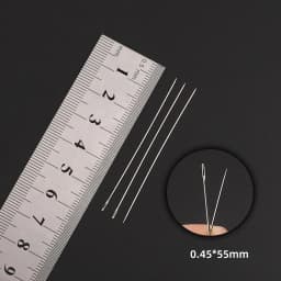 30pcs Metal Beading Needles For Beads Threading String Tambour/Jewelry Bracelet Necklace Making Pins Cord Tools Pins DIY Tool