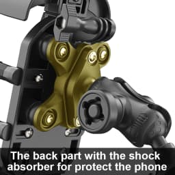 Shockproof Motorcycle Phone Holder 15W Wireless Charger & 18W USB 30W Type C Fast Charging Motorbike Bicycle Bike Scooter Stand