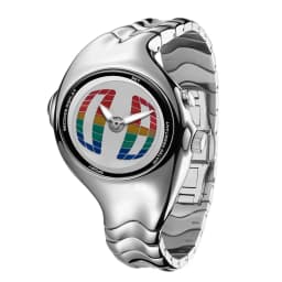 Y2K Digital Men's Watch Twisted Technology Dual-Display Vintage-Futuristic Style Timepiece Unique Metal Men's Quartz Wristwatch