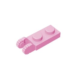 MOC PARTS GDS-821 PLATE 1X2 W/FORK/VERTICAL/END Single side hinged plate (teeth) compatible with lego 44302 children's toys