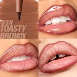 Plush Lip Brush Head Cherry Red Lip Liner Lip Contour Tint Lipstick Pencil Waterproof Velvet Brown Matte Lipliner Pencil Makeup