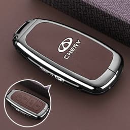 Zinc Alloy Car Key Case for Chery Tiggo 7 Pro 8 9 2025 2026 Keychain Remote Cover Bag Shell Housing Ring Holder Fob Accessories