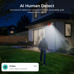 Hiseeu 4K 8MP Wifi PTZ Camera 5x Digital Zoom AI Human Detection Two-way Voice ONVIF Wireless IP Security Protection Camera