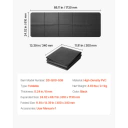 SucceBuy Treadmill Mat for Carpet Floor Exercise Equipment Mat for Elliptical Walking Pad High Density PVC Protector for Home