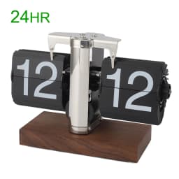 Modern Automatic Page Turning Flip Clock for Home Office Decor Technological Sense Table Clock