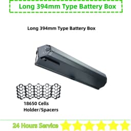 Reention Dorado Plus Ebike Battery Box 65 52 pcs 18650 Cells 36v 48v E-bike Battery Box with Cells Spacers Dorado Battery Case