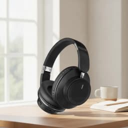 Bluetooth Headphones Over Ear Wireless Headset BT5.3 Foldable Portable Hi-Res Audio Fashion Aesthetic Deep Bass Stereo 24H Battery Fast Charge Dual Mode With Mic Noise Isolation For Students Content Creators Remote Work Travel Commuting Light