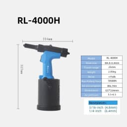 Pneumatic Rivet Gun Industrial Self-Priming Core-Pulling Heavy Duty Air Rivet Gun Stainless Steel Automatic Riveting Tools