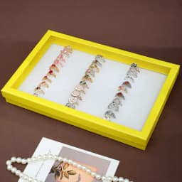 100-position Ring Tray Velvet Sponge Ring Display Box Cardboard Jewelry Storage Box Dust-proof Cover Tray