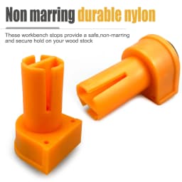 19mm 20mm 8pcs Nylon Bench Dogs Set Precision Woodworking Tool for Workbench Holes Anti-Slip EVA Rubber Inserts