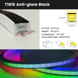 Anti-glare LED Strip Light Diffuser Tube IP67 Waterproof Cover Neon Tube For WS2812B WS2811 5050 RGB 8-12mm LED Strip Light