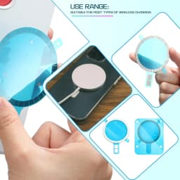 10-1PCS Strong Magnetic Ring Wireless Charging Magnet Circle Sticker Metal Magnet Plate Sheet for Magsafe IPhone 17 16 15