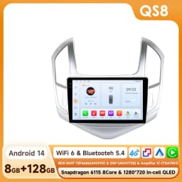 Hizpo 2din Android 14 Car Radio Multimidia For Chevrolet Cruze J300 J308 2012-2015 Video Player Navigation GPS Head Unit Carplay