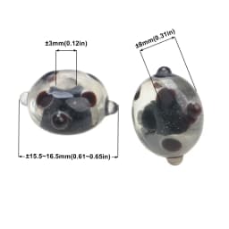 Black Color Series 2/4/6PCS/LOT Mixed Style Handmade Lampwork Glass Beads For Crafts Charm Bracelets/Earring DIY Jewelry Making