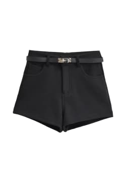 High Waist A-Line Wide Leg Pants Women's Casual Shorts Spring 2025 Korean Style Retro Elegant Outerwear Hot Pants