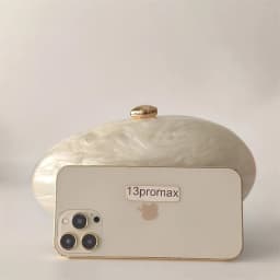 Oval Marble Beige Shell Acrylic Luxury Elegant Lady Evening Bag Cute Handbag Wedding Lady Girl Female Mini Purse