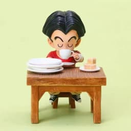 Anime Dragon Ball Z GK a bowl of good rice dining gobbler Vegeta Goku Eating Pvc Action Figures Collection Model Toys Gifts