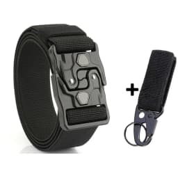 New Original Quick Release Men Belts 125cm Elastic Tactical Belt Metal Buckle Outdoor Breathable Stretch Waist Belt For Drilled