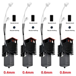 Nano-Coating Upgraded Hotend For Snapmaker U1 Hot End 0.2 0.4 0.6 0.8mm 24V48w Ceramic Block Kit High Flow J Head For u1 printer