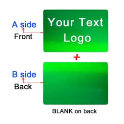 86x54x0.4mm Personalize Your Logo Text Aluminium Plate Custom Badge Adhesive Tape ID Door Wall Mailbox Business Card Name Tag