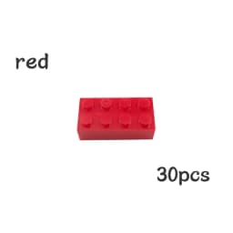 30pcs Bulk Blocks Building Bricks Thick 2X4 Educational Assemblage Construction Toy for Children Size Compatible With Brand 3001