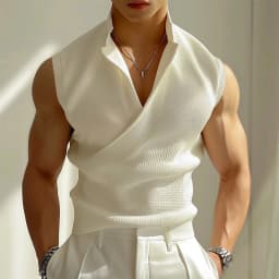 INCERUN Men Tank Tops Solid Color V Neck Sleeveless Casual Male Vests Summer Streetwear 2024 Fashion Leisure Korean Men Clothing