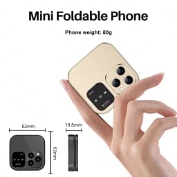 SERVO I16 PRO Mini Flip Mobile Phone Magic Voice Blacklist Speed Dial Vibration FM Radio Small Foldable Cellphones 2 SIM Standby