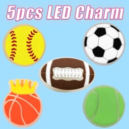 5PCS LED Shoe Charms Cats Dogs Unicorns Lighted Shoe Decorations Gamepad Cameras Diamond LED Pins for Women Girls Clog Buckles