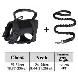 Tactical Cat Dog Harness Leash Adjustable Soft Mesh Pet Vest Cats Escape Proof Vest for Working Training for Large Cat/Small Dog