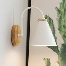 JOYINLED Modern Minimalist LED Wall Light Black White Interior Decor E26/E27 Lamps Nordic Indoor Wall Lamp for Bedroom Bedside ﻿