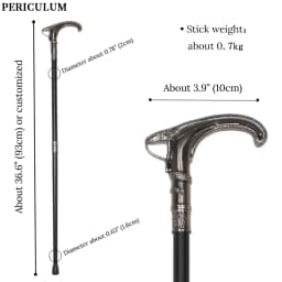 Vintage Silver Coiled Cobra Handle Walking Cane Detachable Walking Stick Cosplay Party Prop for Men And Women