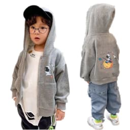 Dabbing Astronaut Jacket Boys Cotton Zipper Hooded Thin Coat Sports Spring Autumn Casual Cardigan Outerwear