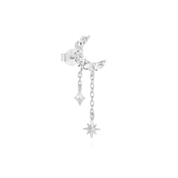 AIDE 1 Piece 925 Sterling Silver Spare Parts Chains Part For Stud Earring Piercing Hoops Drop Earring Women Fine Jewelry Gift