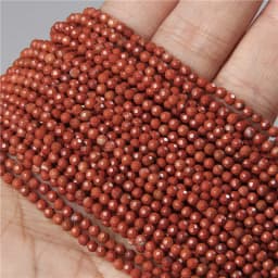 Natural Rose Pink Red Quartz Crystal Stone Beads 2 3 4mm Agates Chalcedony Morganite Rhodochrosite Gem Bead For Making Jewelry