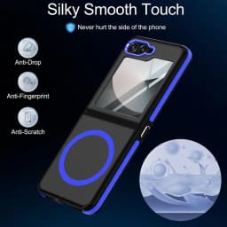 Business Matte for Magsafe Case for Samsung Galaxy Z Flip 7 6 5 ZFlip Flip6 Wireless Charging PC TPU Armor ZFlip7 ZFlip6 Cover