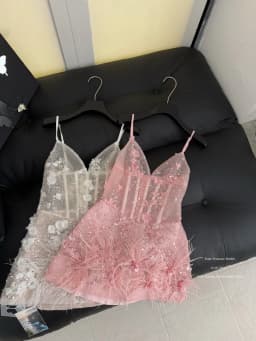 Women's Spring Summer Elegant Strap Feather Patchwork Sequined Mini Dress Lady Holiday Party Sexy Fishbone Waist Mini Dress