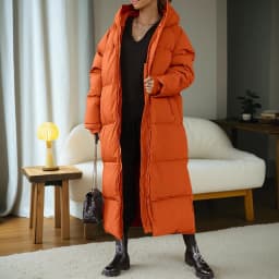 2026 Winter Solid Plus Size Hooded Long Coat Women Elegant Pocket Long Sleeve Jacket Lady Loose Large Zipper Thick Warm Outwear