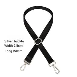 Fashion Black Nylon Shoulder Bag Strap Adjustable Replacement Detachable Belt for Women Men Messenger Bags Handle Handbag Belt