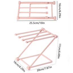 Vertical Foldable Headband Storage Rack Desktop Hair Band Hair Tie Organizer