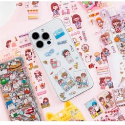 10pcs/package Cartoon Animals Stickers Decorative Scrapbook Diary Background Paper DIY Garbage Magazine Diary Stationery
