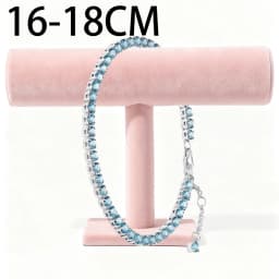 2026 New 925 Silver Heart Shaped Snake Bone Sparkling Tennis Women's Bracelet Display Tool Exquisite DIY Charm Jewelry