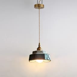 Retro Restaurant Hotel Ceramic Pendant Lamp Romantic Balcony Dining Table Decor LED Hanging Light Bedroom Bedside Chandelier