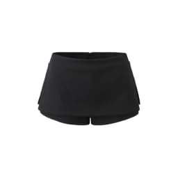 Women RA High Waist Side Zips The Two-way Mini Skirt Shorts