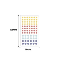 Fromthenon Dot Ledger Stickers Circular Base Label Stickers Versatile Sticker Decorative Beautifying Materials