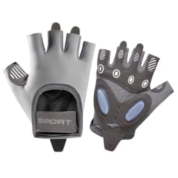 1 Pair Workout Gloves with Liquid Silicone for Women Fingerless Cycling Gloves Non-slip Men's Gym Weight Lifting Gloves