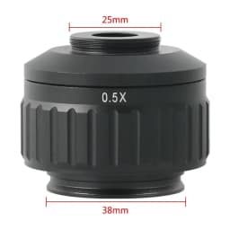 CTV 0.3X 0.35X 0.4X 0.5X 1X C-Mount Lens Adapter For Simul Focal Trinocular Stereo Microscope 38MM Interface Microscopio Camera