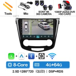 Android 15 Car Radio For Nissan Qashqai 2 J11 X-Trail T32 Rogue 2013-2021 QLED BT GPS DSP 4G LTE Autoradio Navigation 5G WIFI